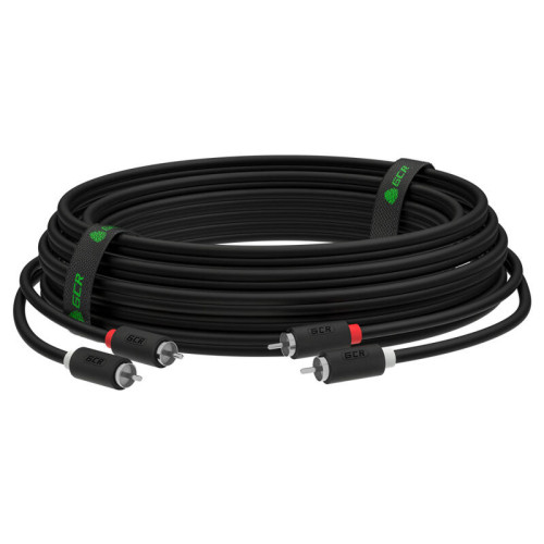 GCR Кабель 20.0m аудио 2 х RCA / 2 х RCA , черный, GCR-54129 GCR Кабель 20.0m аудио 2 х RCA / 2 х RCA , черный, GCR-54129