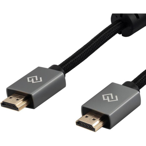 Кабель аудио-видео Digma HDMI (m)/HDMI (m) 5м. феррит.кольца позолоч.конт. черный (D-HDMI-2FF-V2.0-5M)