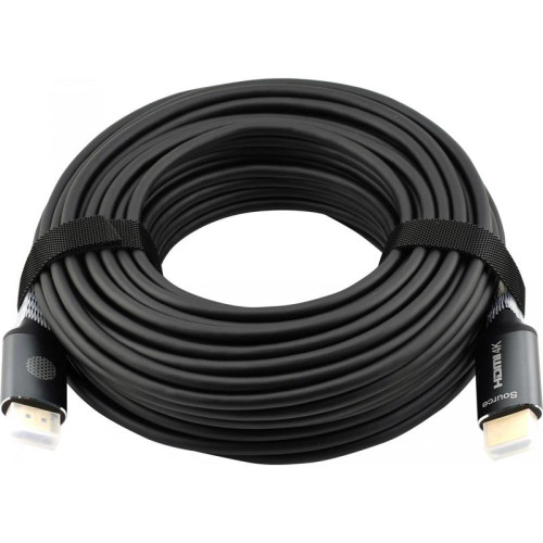 Кабель аудио-видео Cactus CS-HDMI-AOC-2-20 HDMI (m)/HDMI (m) 20м. позолоч.конт. черный