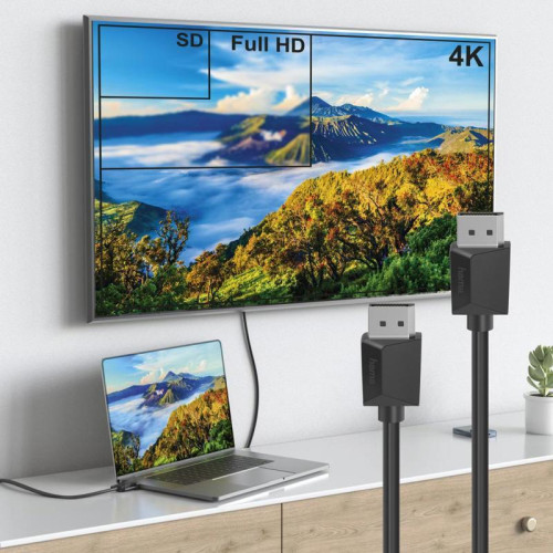 Кабель аудио-видео Hama Ultra HD 4K v.1.2 DisplayPort (m)/DisplayPort (m) 1.5м. черный (уп.:1шт) (00200696)