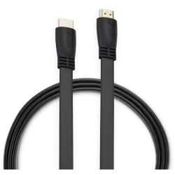 Кабель аудио-видео Buro BU-HDMI-FLAT-v1.4-1.5m HDMI (m)/HDMI (m) 1.5м. позолоч.конт. черный