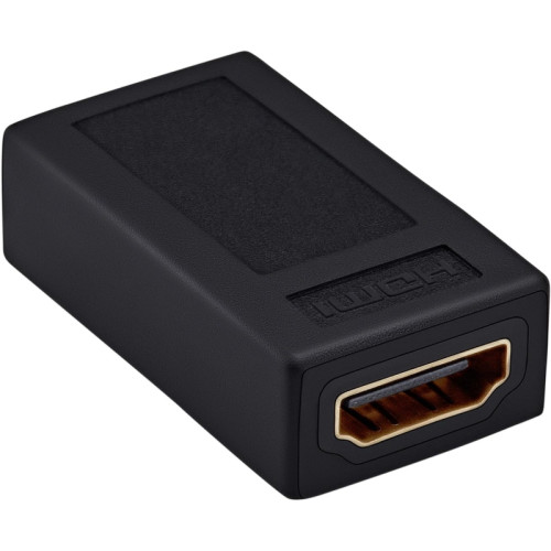 Адаптер аудио-видео Buro HDMI (f)/HDMI (f) позолоч.конт. черный (BHP-ADP-HDMI-2.0)