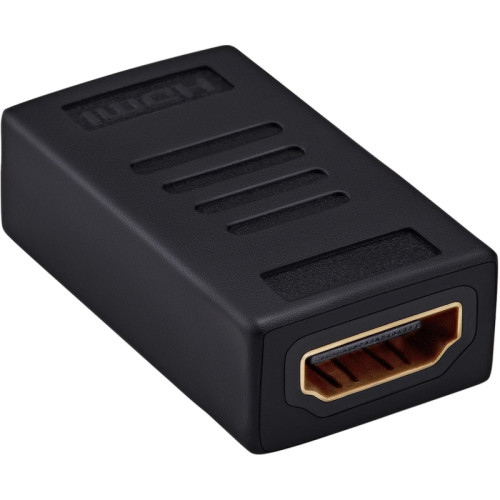 Адаптер аудио-видео Buro HDMI (f)/HDMI (f) позолоч.конт. черный (BHP-ADP-HDMI-2.0)