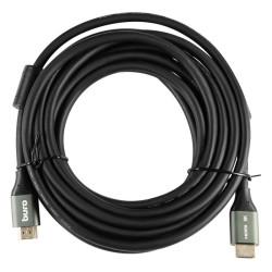 Кабель аудио-видео Buro HDMI (m)/HDMI (m) 5м. феррит.кольца позолоч.конт. черный (BHP-HDMI-2.1-5G)