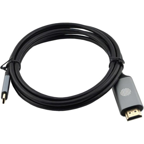 Кабель аудио-видео Cactus CS-USBC-HDMI-2-2 USB Type-C (m)/HDMI (m) 2м. позолоч.конт. черный Кабель аудио-видео Cactus CS-USBC-HDMI-2-2 USB Type-C (m)/HDMI (m) 2м. позолоч.конт. черный