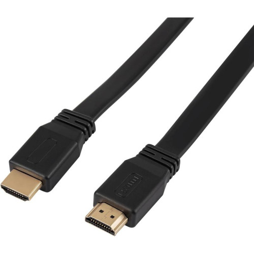 Кабель аудио-видео Buro BU-HDMI-FLAT-v1.4-3m HDMI (m)/HDMI (m) 3м. феррит.кольца позолоч.конт. черный