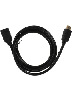 Кабель-удлинитель аудио-видео Buro HDMI (m)/HDMI (f) 1.5м. позолоч.конт. черный (BU-HDMI2.0-EXTND-1.5M)
