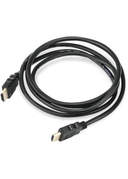 Кабель аудио-видео Buro HDM 1.4 HDMI (m)/HDMI (m) 1.8м. позолоч.конт. черный (BHP RET HDMI18)
