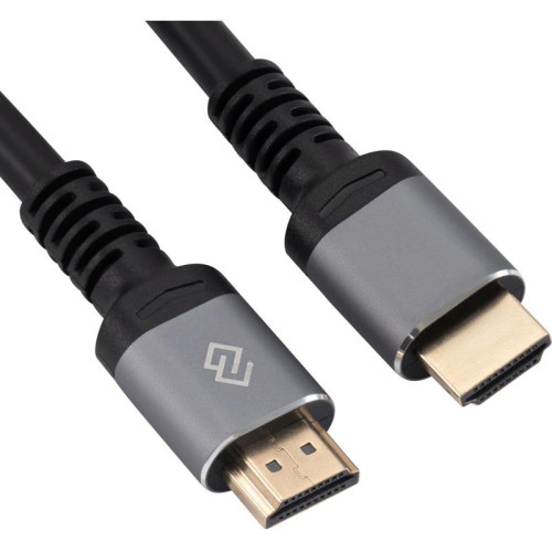 Кабель аудио-видео Digma D-HDMI-V2.0-1.5M HDMI (m)/HDMI (m) 1.5м. позолоч.конт. черный