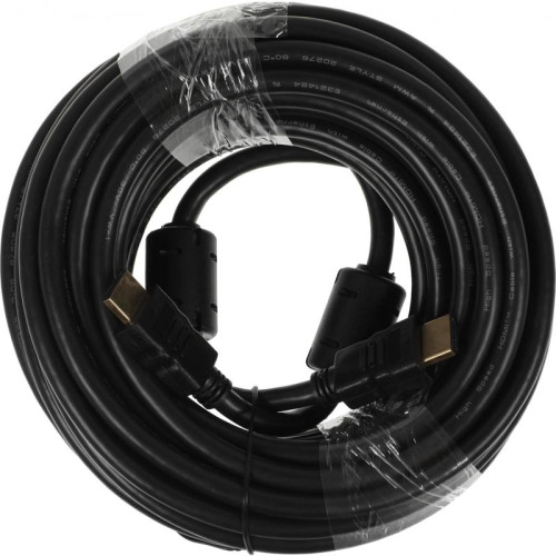 Кабель аудио-видео Ningbo HDMI (m)/HDMI (m) 10м. феррит.кольца позолоч.конт. черный (HDMI-10M-MG(VER1.4))
