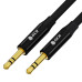 GCR Кабель 2.0m аудио jack 3.5mm/jack 3.5mm черный, GOLD, AL case черный, M/M, GCR-54761 GCR Кабель 2.0m аудио jack 3.5mm/jack 3.5mm черный, GOLD, AL case черный, M/M, GCR-54761