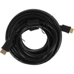 Кабель аудио-видео Buro BU-HDMI-v1.4-10M-FF HDMI (m)/HDMI (m) 10м. феррит.кольца черный