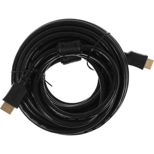 Кабель аудио-видео Buro BU-HDMI-v1.4-10M-FF HDMI (m)/HDMI (m) 10м. феррит.кольца черный