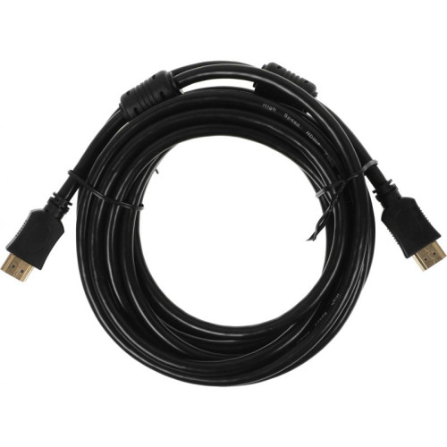 Кабель аудио-видео Buro BU-HDMI-v1.4-5M-FF HDMI (m)/HDMI (m) 5м. феррит.кольца черный