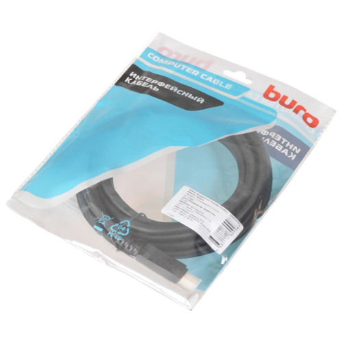 Кабель аудио-видео Buro V1.4 DisplayPort (m)/DisplayPort (m) 5м. черный (BHP-DPP-1.4-5)