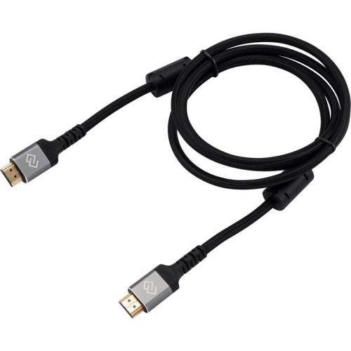Кабель аудио-видео Digma HDMI (m)/HDMI (m) 1.5м. феррит.кольца позолоч.конт. черный (D-HDMI-2FF-V2.1-1.5M)