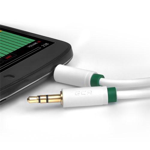 Greenconnect Кабель аудио 1.0m jack 3,5mm/jack 3,5mm белый, зеленая окантовка, ультрагибкий, 28 AWG, M/M, Premium GCR-AVC1662-1.0m, экран, стерео Greenconnect Кабель аудио 1.0m jack 3,5mm/jack 3,5mm белый, зеленая окантовка, ультрагибкий, 28 AWG, M/M, Premium GCR-AVC1662-1.0m, экран, стерео