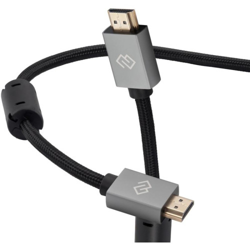 Кабель аудио-видео Digma HDMI (m)/HDMI (m) 2м. феррит.кольца позолоч.конт. черный (D-HDMI-2FF-V2.0-2M)