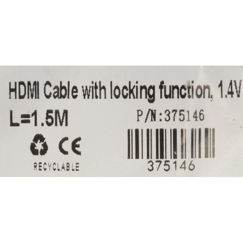 Кабель аудио-видео Buro HDMI 1.4 HDMI (m)/HDMI (m) 1.5м. позолоч.конт. черный (BHP1.5M)