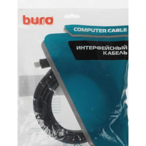 Кабель аудио-видео Buro BU-HDMI-v1.4-5M-FF HDMI (m)/HDMI (m) 5м. феррит.кольца черный