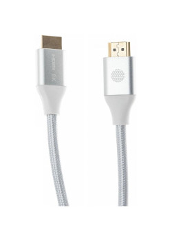 Кабель аудио-видео Cactus CS-HDMI.2.1-1.8 HDMI (m)/HDMI (m) 1.8м. позолоч.конт. серебристый