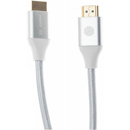 Кабель аудио-видео Cactus CS-HDMI.2.1-1.8 HDMI (m)/HDMI (m) 1.8м. позолоч.конт. серебристый