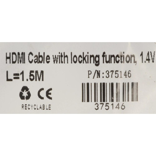 Кабель аудио-видео Buro HDMI 1.4 HDMI (m)/HDMI (m) 1.5м. позолоч.конт. черный (BHP1.5M)