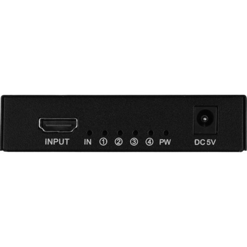Сплиттер аудио-видео Premier 5-872-4 HDMI (f)/4xHDMI (f) черный