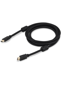 Кабель аудио-видео Buro HDMI (m)/HDMI (m) 2м. феррит.кольца позолоч.конт. черный (HDMI-V1.4-2MC)