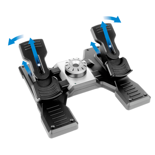 педали управления рулём и ножным тормозом для авиасимуляторов/ Logitech G Flight Rudder Pedals педали управления рулём и ножным тормозом для авиасимуляторов/ Logitech G Flight Rudder Pedals