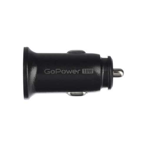 Автомобильное З/У GoPower GPQC11-1U 1USB 18W черный (1/100) Автомобильное З/У GoPower GPQC11-1U 1USB 18W черный (1/100)