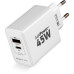 Сетевое зар./устр. Digma Pro DPW4A 45W 3A (PD+QC) USB-C/USB-A универсальное белый (DPW4A5GX11WH)