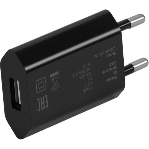 Сетевое зар./устр. Buro TJ-164b 5W 1A USB универсальное черный