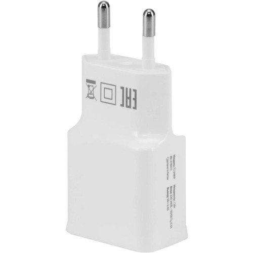 Сетевое зар./устр. Buro TJ-248W 12W 2.4A (QC) USB-A универсальное белый
