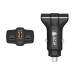 GCR PRO Автомобильное зарядное устройство 3в1, USB QC3.0 + 2 порта Type-C PD 30W, черный, GCR-56666
