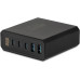Настольное зар./устр. Digma Pro DPW10A 140W 5A (PD+QC) 3хUSB-C/2xUSB-A универсальное черный (DPW1A4G024BK)