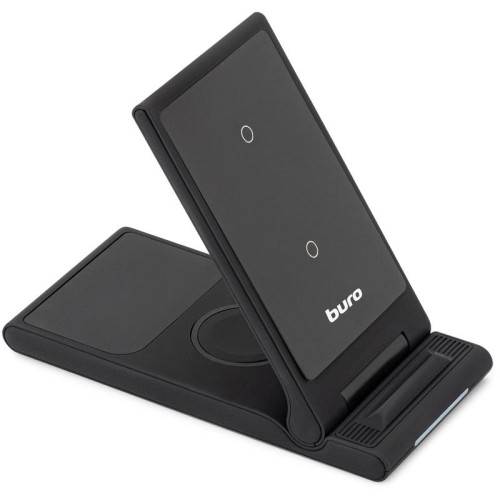 Беспроводное зар./устр. Buro CWC-QC5 15W 3A (QI) USB-C универсальное черный (CWC-QC5A15BK)
