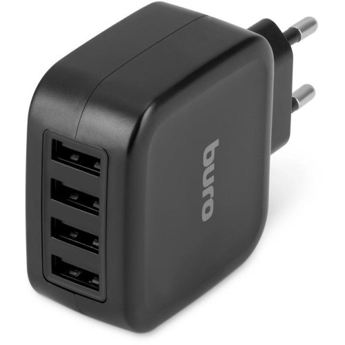Сетевое зар./устр. Buro TJ-286B Smart 25W 5A 4xUSB универсальное черный (TJ-286B)
