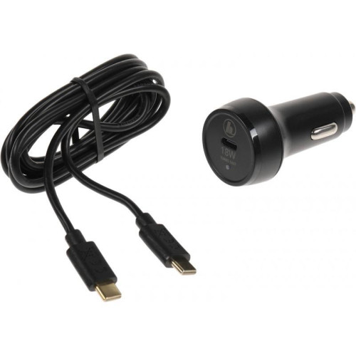 Автомобильное зар./устр. Hama H-183327 3A (PD+QC) USB Type-C универсальное черный (00183327)