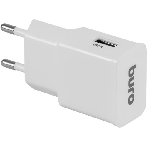 Сетевое зар./устр. Buro TJ-248W 12W 2.4A (QC) USB-A универсальное белый