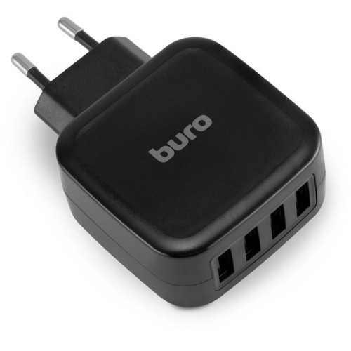 Сетевое зар./устр. Buro TJ-286B Smart 25W 5A 4xUSB универсальное черный (TJ-286B)