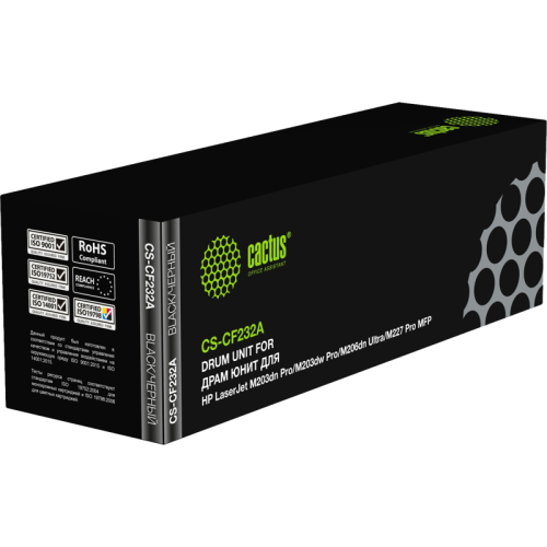 -/ Блок фотобарабана Cactus CS-CF232A CF232A черный ч/б:23000стр. для LJ M203dn Pro/M203dw Pro/M206dn U