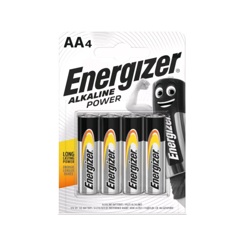 Батарейка Energizer Alkaline power LR6 AA BL4 Alkaline 1.5V (4/96/32256) (4 шт.)