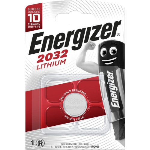 Батарейка Energizer CR2032 BL1 Lithium 3V (1/10/140)