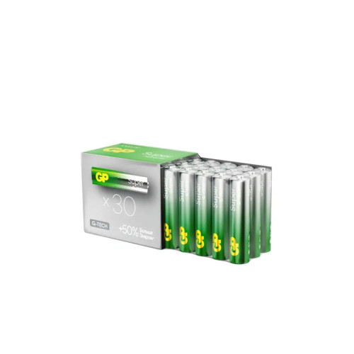 Алкалиновые батарейки GP Super Alkaline G-Tech 24А ААA - 30 шт. в пленке