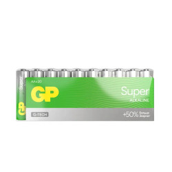 Алкалиновые батарейки GP Super Alkaline 15А АA - 20 шт. в пленке