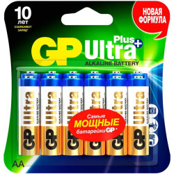 Алкалиновые батарейки GP Ultra Plus Alkaline 15А АA - 12 шт. на блистере  (12 шт.)