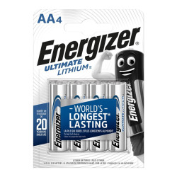 Батарейка Energizer Ultimate FR6 AA BL4 Lithium 1.5V (4/48) (4 шт.)