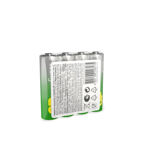 Алкалиновые батарейки GP Super Alkaline G-Tech 15А АA - 4 шт. в пленке (4 шт.)