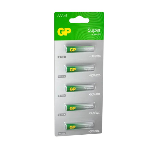 Алкалиновые батарейки GP Super Alkaline G-Tech 24А ААA - 1 шт. на отрывных блистерах